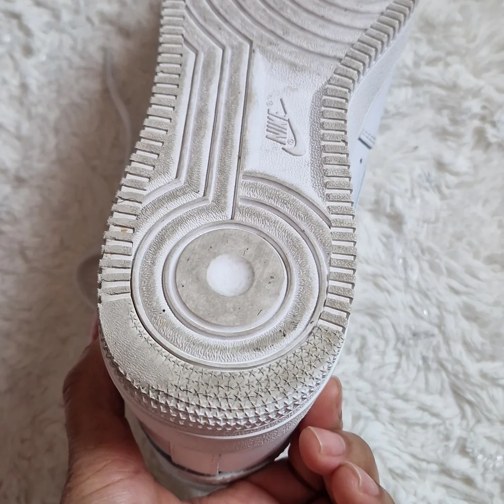 Nike Air Force 1 White Sneakers - Picture 5 of 9